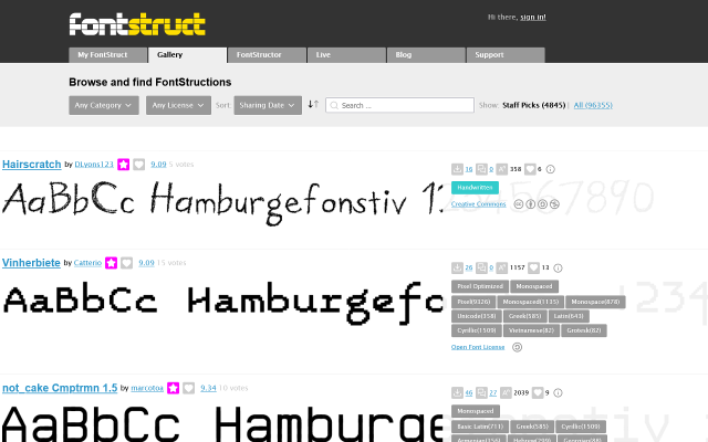 FontStruct screenshot