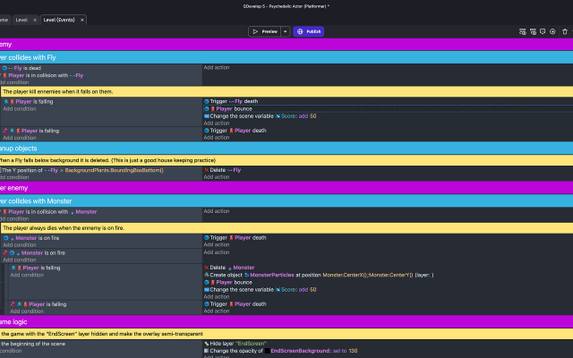 GDevelop screenshot