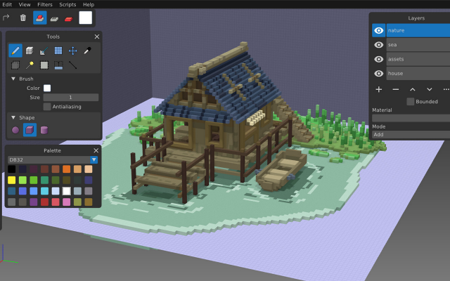 Goxel screenshot