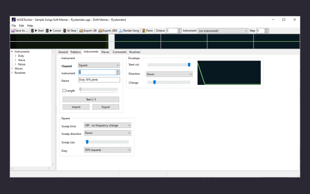 hUGETracker screenshot