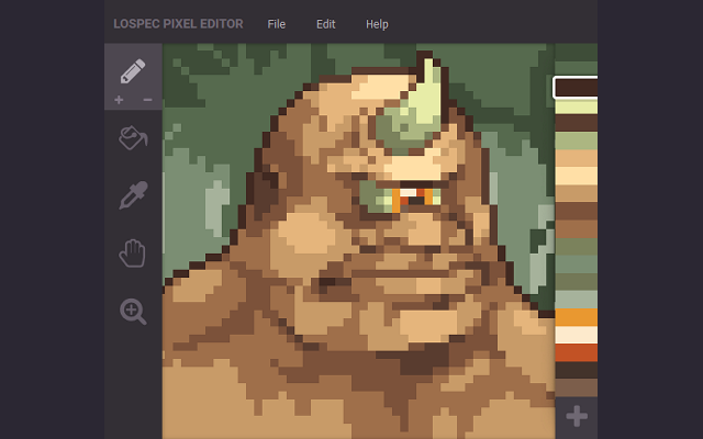 Lospec Pixel Editor screenshot