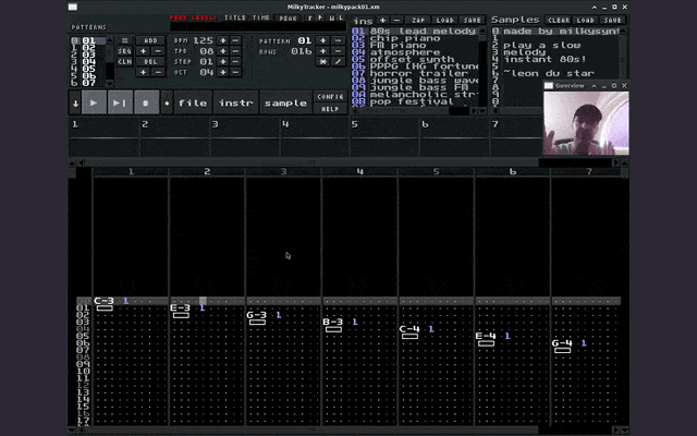 MilkyTracker screenshot