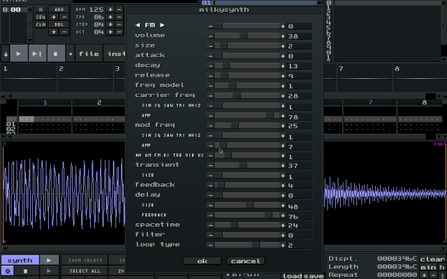 MilkyTracker screenshot