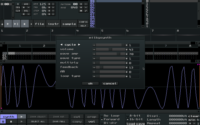 MilkyTracker screenshot