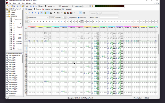 OpenMPT screenshot