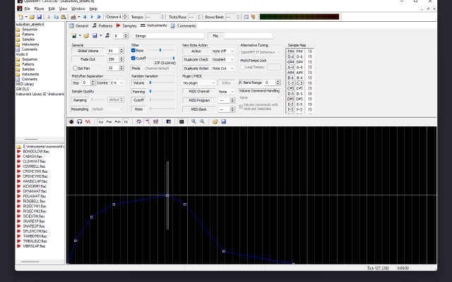 OpenMPT screenshot