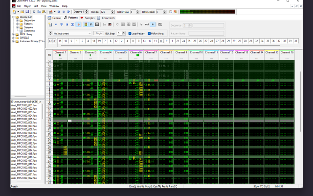 OpenMPT screenshot