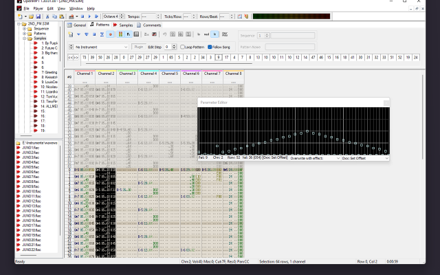 OpenMPT screenshot