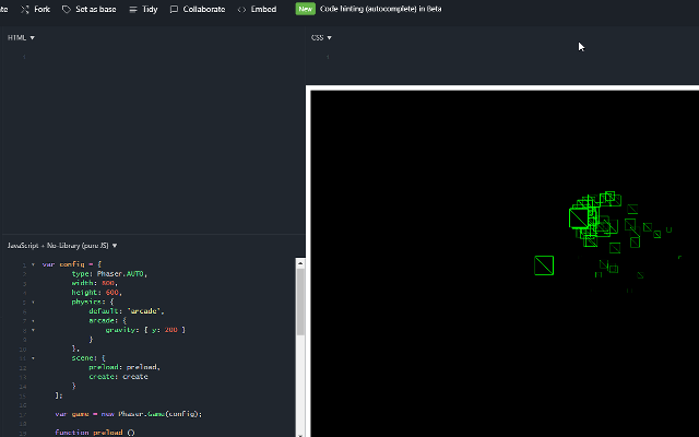 Phaser screenshot
