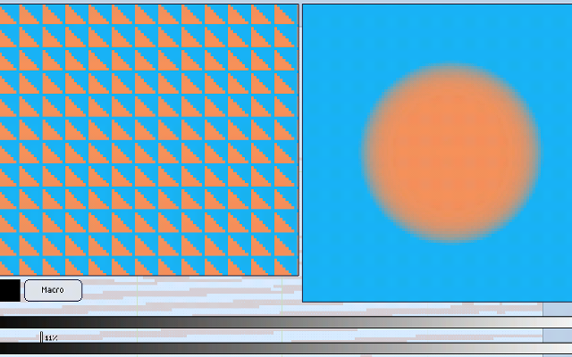 Pixly Brush Size, Brush Blur, & Pattern Select Screen