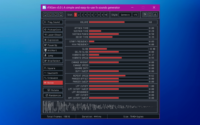 rFXGen screenshot