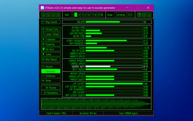 rFXGen screenshot