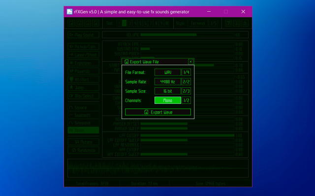 rFXGen screenshot