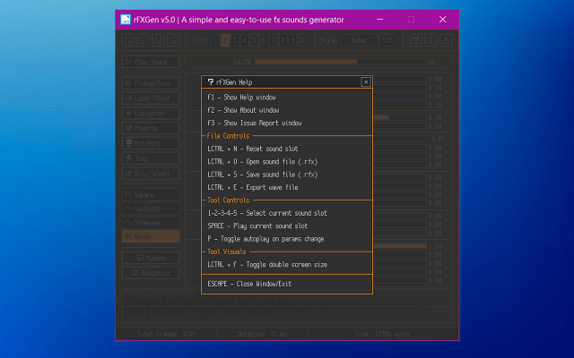 rFXGen screenshot
