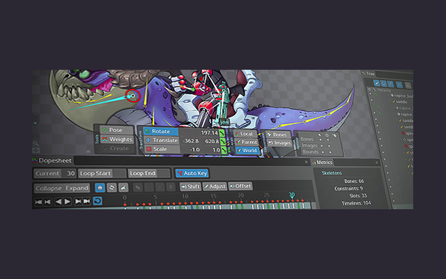 Spine screenshot