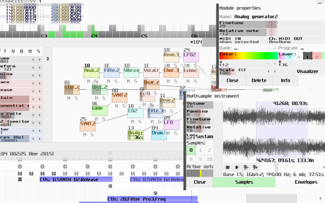 SunVox screenshot